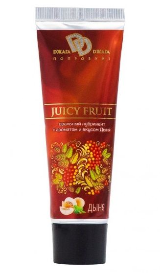 Интимный съедобный лубрикант JUICY FRUIT с ароматом дыни - 30 мл. - БиоМед - купить с доставкой в Саранске