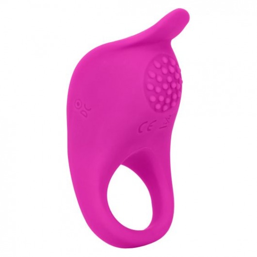 Ярко-розовое эрекционное виброкольцо Silicone Rechargeable Teasing Enhancer - California Exotic Novelties - в Саранске купить с доставкой