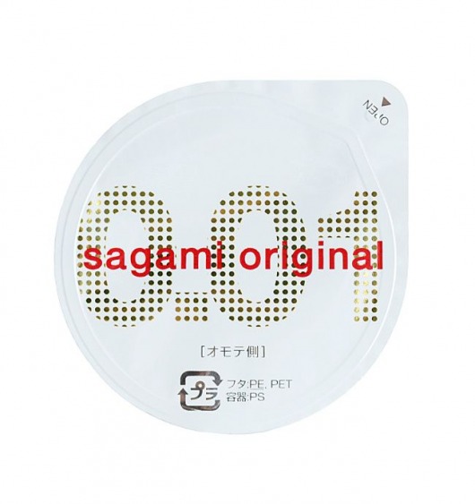 Супертонкий презерватив Sagami Original 0.01 - 1 шт. - Sagami - купить с доставкой в Саранске