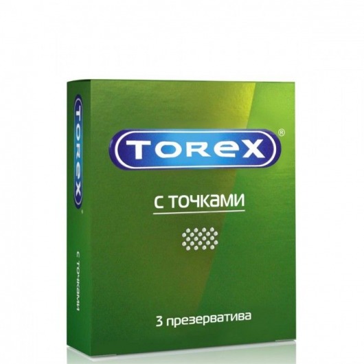 Текстурированные презервативы Torex  С точками  - 3 шт. - Torex - купить с доставкой в Саранске