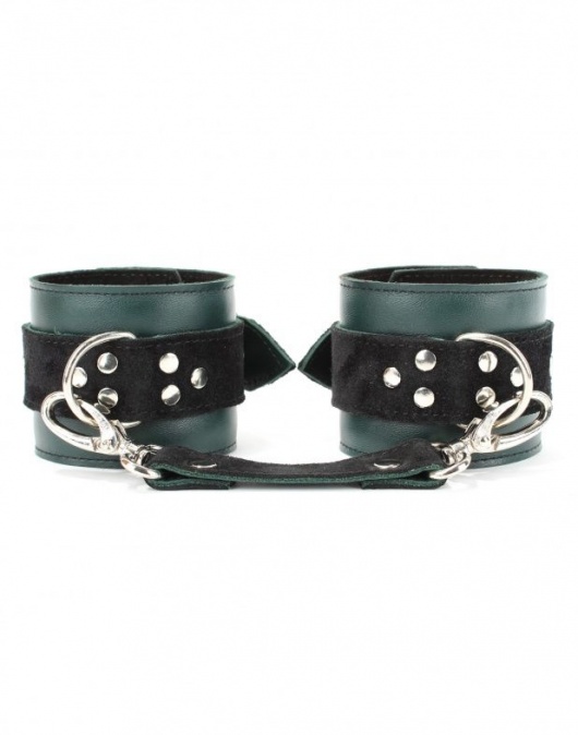 Изумрудные наручники Ladys Arsenal на карабинах - БДСМ Арсенал - купить с доставкой в Саранске
