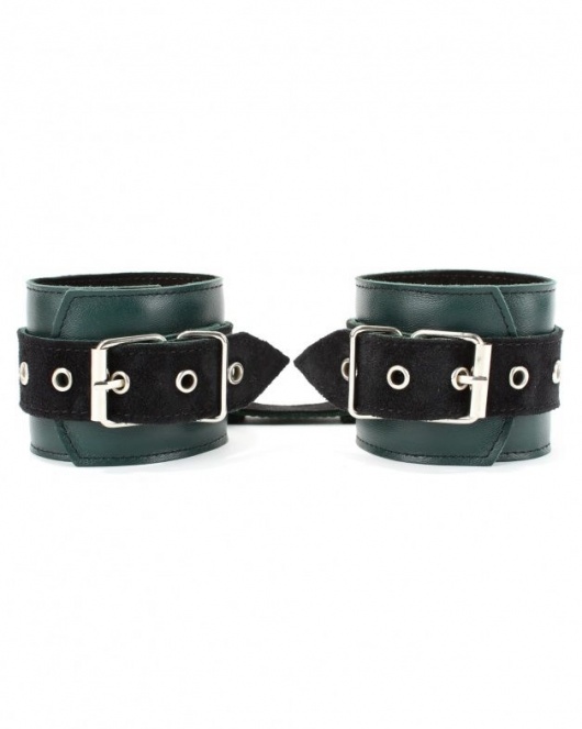 Изумрудные наручники Ladys Arsenal на карабинах - БДСМ Арсенал - купить с доставкой в Саранске