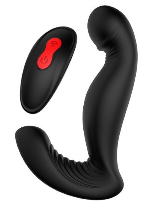 Черный вибромассажер простаты SWIRLING P-PLEASER - Dream Toys - в Саранске купить с доставкой