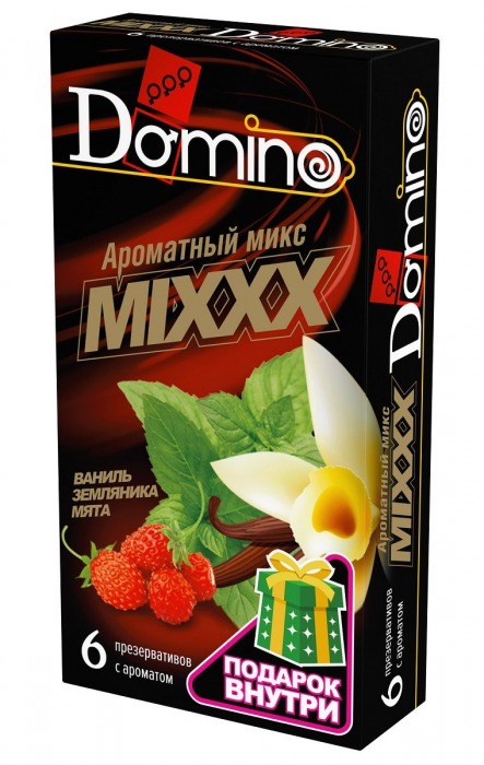 Ароматизированные презервативы DOMINO  Ароматный микс  - 6 шт. - Domino - купить с доставкой в Саранске