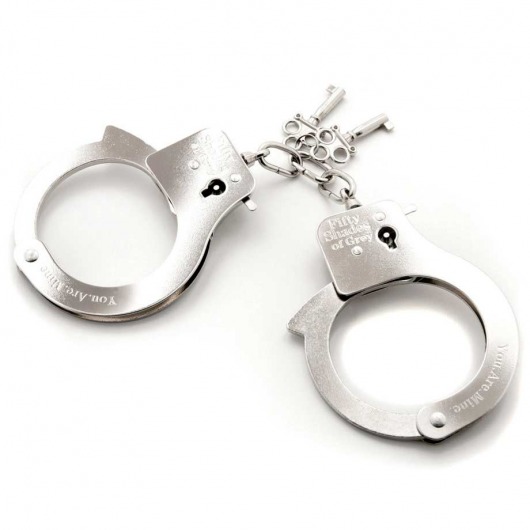 Металлические наручники Metal Handcuffs - Fifty Shades of Grey - купить с доставкой в Саранске