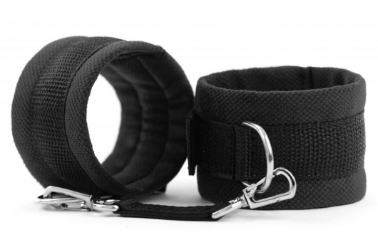 Черные наручники My rules на сцепке - БДСМ Арсенал - купить с доставкой в Саранске