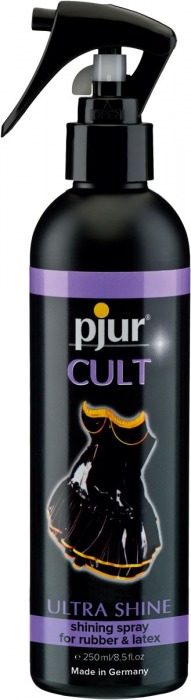 Спрей для ухода за одеждой из латекса pjur CULT Ultra Shine - 250 мл. - Pjur - купить с доставкой в Саранске