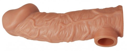 Телесная насадка на фаллос с фиксацией мошонки EXTREME SLEEVE - 15,6 см. - KOKOS - в Саранске купить с доставкой