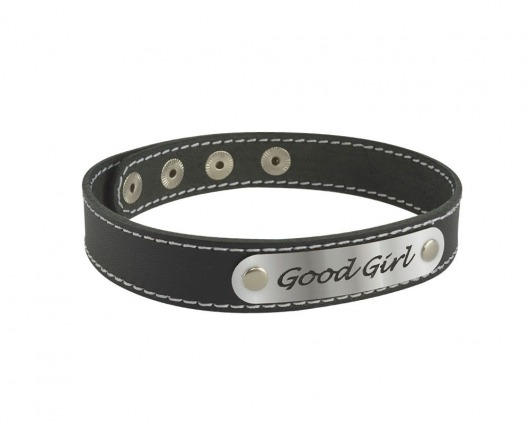 Чокер с белой строчкой Good Girl - Sitabella - купить с доставкой в Саранске