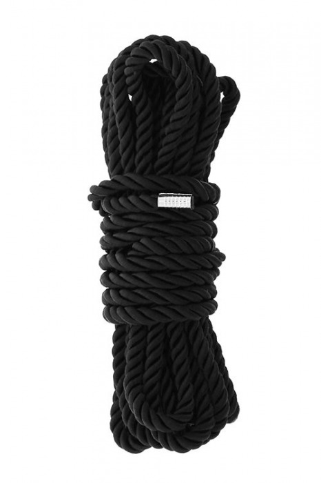 Черная веревка для шибари DELUXE BONDAGE ROPE - 5 м. - Dream Toys - купить с доставкой в Саранске