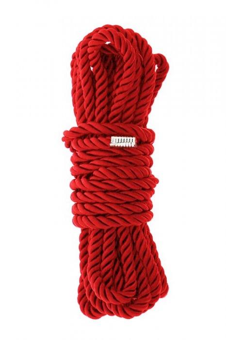 Красная веревка для шибари DELUXE BONDAGE ROPE - 5 м. - Dream Toys - купить с доставкой в Саранске