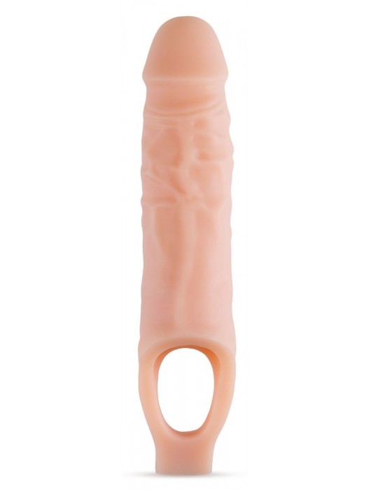 Телесный реалистичный фаллоудлинитель 9 Inch Silicone Cock Sheath Penis Extender - 22,86 см. - Blush Novelties - в Саранске купить с доставкой