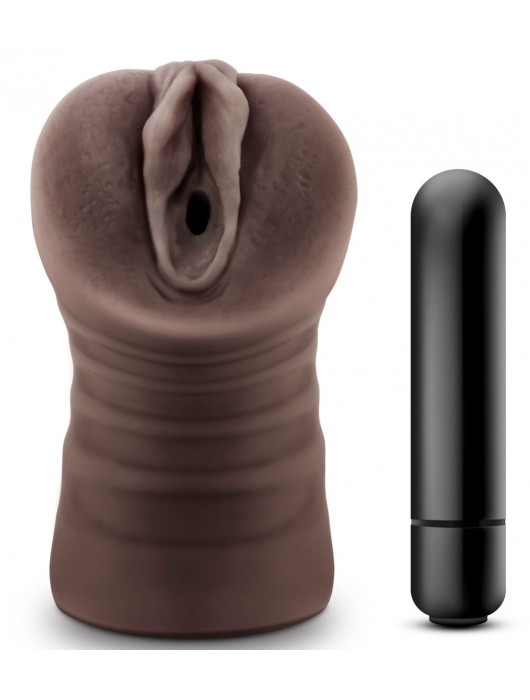 Коричневый мастурбатор-вагина Hot Chocolate Brianna - Blush Novelties - в Саранске купить с доставкой