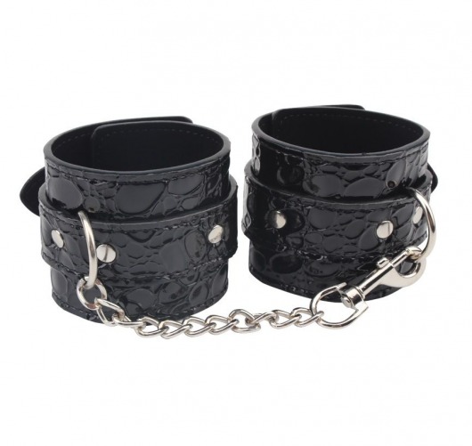 Черные наручники Be good Wrist Cuffs - Chisa - купить с доставкой в Саранске