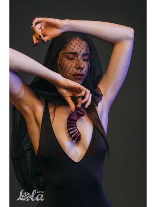 Мужской пояс верности бордового цвета Romello - Lola Games - купить с доставкой в Саранске