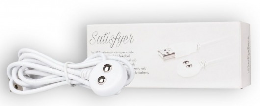 Белый магнитный кабель для зарядки Saisfyer USB Charging Cable - Satisfyer - купить с доставкой в Саранске