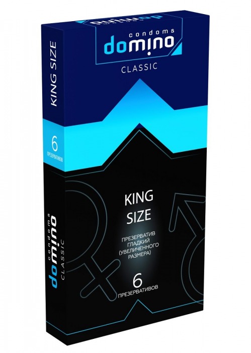 Презервативы увеличенного размера DOMINO Classic King size - 6 шт. - Domino - купить с доставкой в Саранске