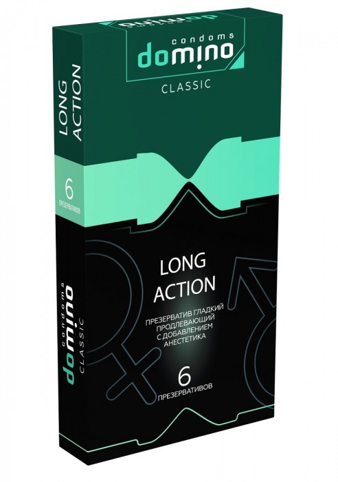 Презервативы с пролонгирующим эффектом DOMINO Classic Long action - 6 шт. - Domino - купить с доставкой в Саранске