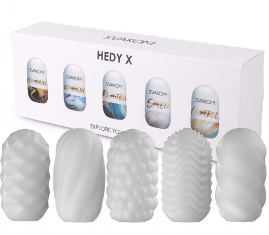 Набор из 5 мастурбаторов Hedy X5 Mixed - Svakom - в Саранске купить с доставкой