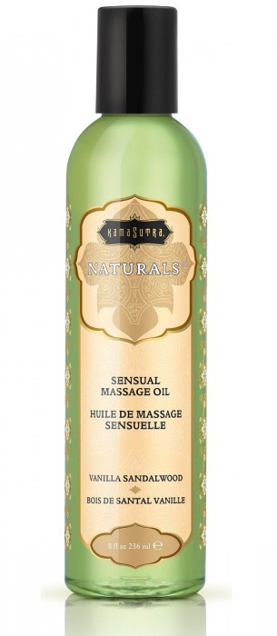 Массажное масло Naturals Vanilla Sandalwood с ароматом ванили и сандала - 236 мл. - Kama Sutra - купить с доставкой в Саранске