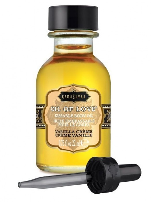 Масло для ласк с ароматом ванили Oil of Love Vanilla Creme - 22 мл. - Kama Sutra - купить с доставкой в Саранске