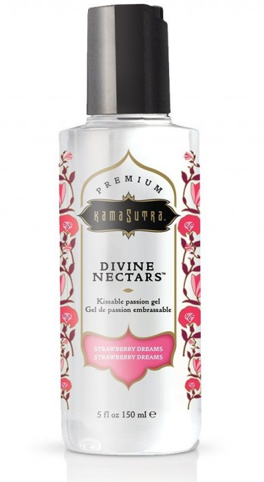 Гель-лубрикант на водной основе Divine Nectars Strawberry Dream с ароматом клубники - 150 мл. - Kama Sutra - купить с доставкой в Саранске
