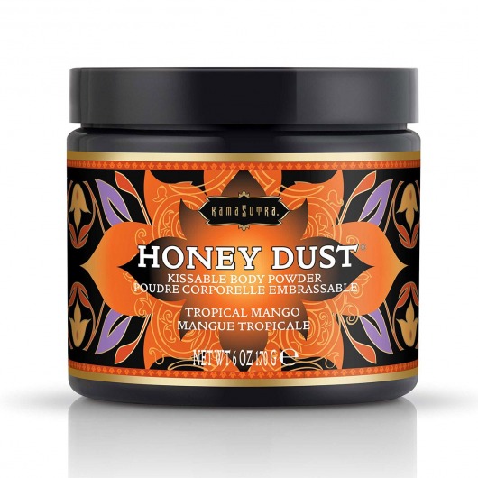 Пудра для тела Honey Dust Body Powder с ароматом манго - 170 гр. - Kama Sutra - купить с доставкой в Саранске