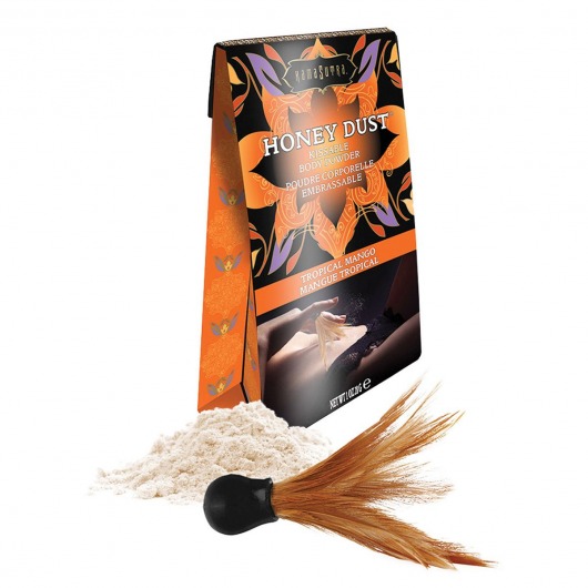 Пудра для тела Honey Dust Body Powder с ароматом манго - 28 гр. - Kama Sutra - купить с доставкой в Саранске