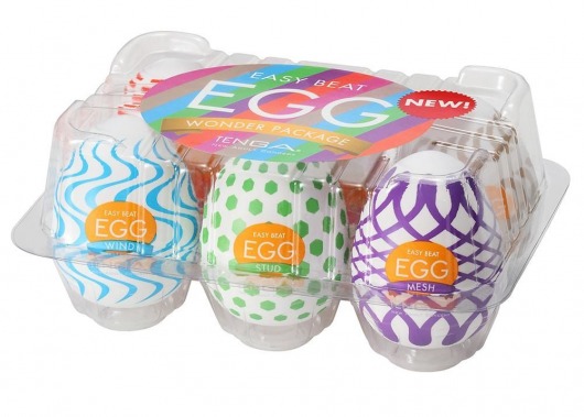 Набор из 6 мастурбаторов Tenga EGG IV с различным рельефом - Tenga - в Саранске купить с доставкой