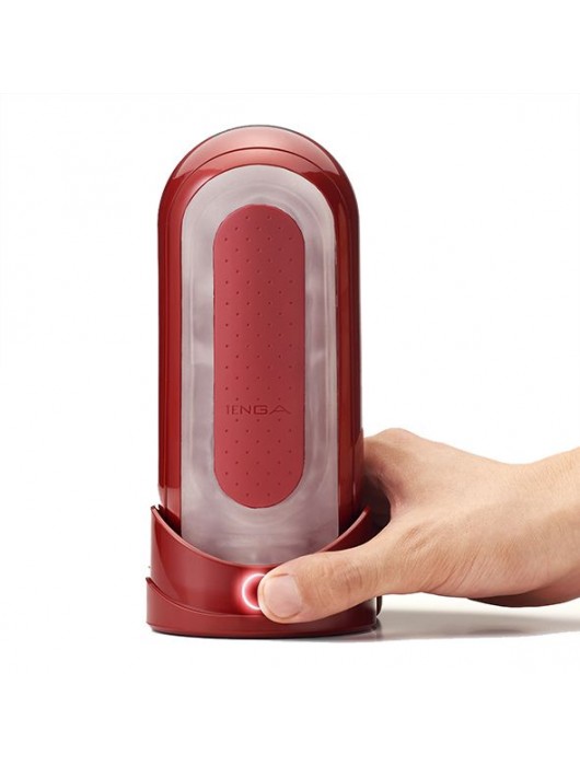 Красный мастурбатор Flip Zero Red   Warmer с подогревом - Tenga - в Саранске купить с доставкой