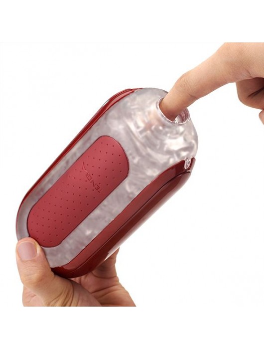Красный мастурбатор Flip Zero Red   Warmer с подогревом - Tenga - в Саранске купить с доставкой