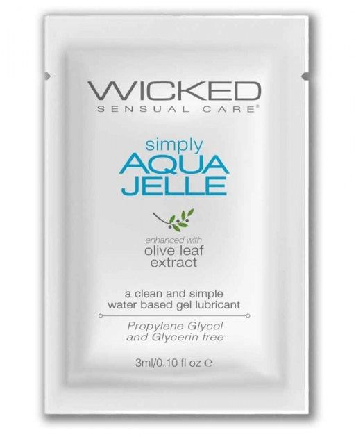 Гель-лубрикант Simply Aqua Jelle - 3 мл. - Wicked - купить с доставкой в Саранске