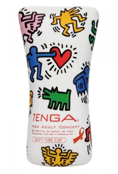 Мастурбатор-туба Keith Haring Soft Tube CUP - Tenga - в Саранске купить с доставкой