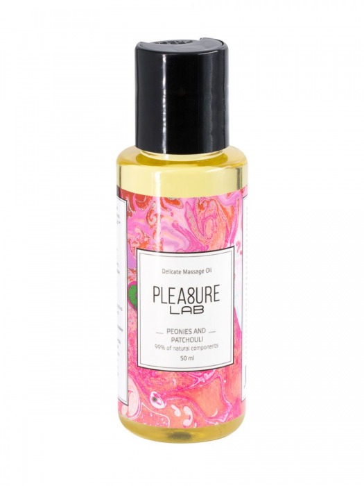 Массажное масло Pleasure Lab Delicate с ароматом пиона и пачули - 50 мл. - Pleasure Lab - купить с доставкой в Саранске