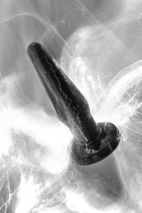 Черная анальная втулка Gemini α - 12 см. - POPO Pleasure