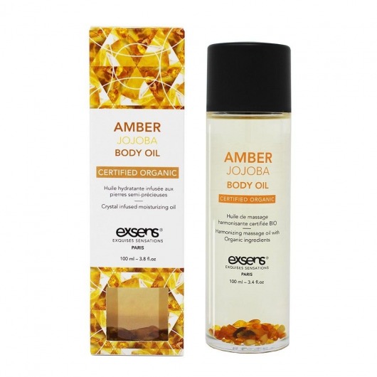 Органическое массажное масло AMBER JOJOBA - 100 мл. - Exsens - купить с доставкой в Саранске