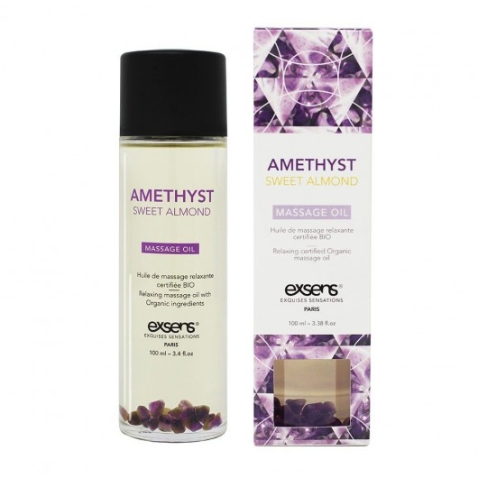 Органическое массажное масло AMETHYST SWEET ALMOND - 100 мл. - Exsens - купить с доставкой в Саранске