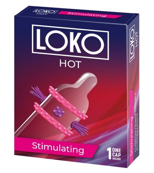 Стимулирующая насадка на пенис LOKO HOT с возбуждающим эффектом - Sitabella - в Саранске купить с доставкой