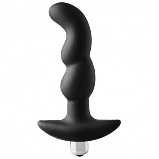 Черная вибропробка для простаты FantASStic Vibrating Prostate Plug - 14,5 см. - Dream Toys - в Саранске купить с доставкой