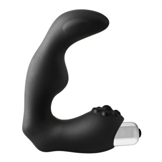 Черный вибромассажер простаты FantASStic Vibrating Prostate Massager - 11,3 см. - Dream Toys - в Саранске купить с доставкой