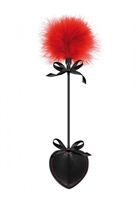 Стек с пуховкой Sweet Caress Feather Whip - 44 см. - Sweet Caress - купить с доставкой в Саранске