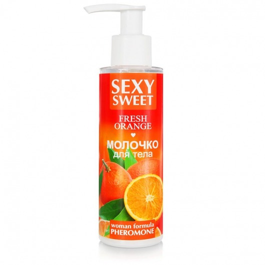 Молочко для тела с феромонами и ароматом апельсина Sexy Sweet Fresh Orange - 150 гр. -  - Магазин феромонов в Саранске