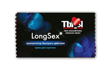 Пролонгирующий крем LongSex в одноразовой упаковке - 1,5 гр. - Биоритм - купить с доставкой в Саранске