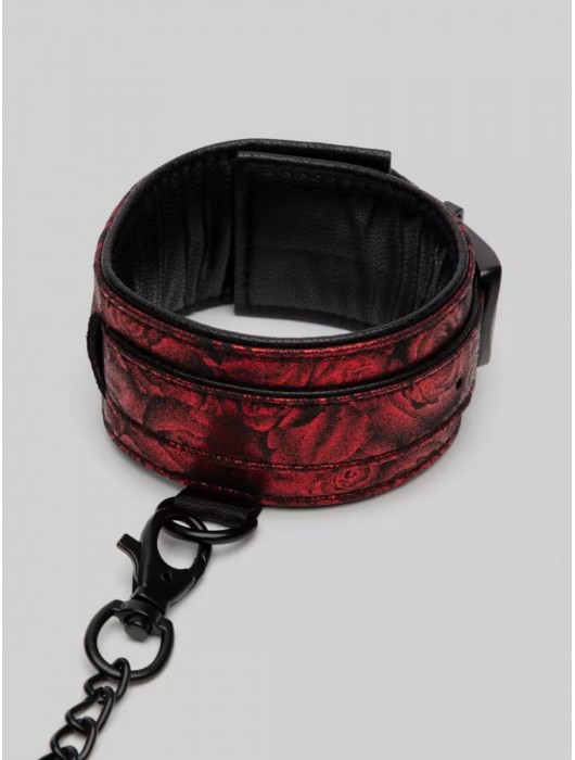 Красно-черные оковы Reversible Faux Leather Ankle Cuffs - Fifty Shades of Grey - купить с доставкой в Саранске