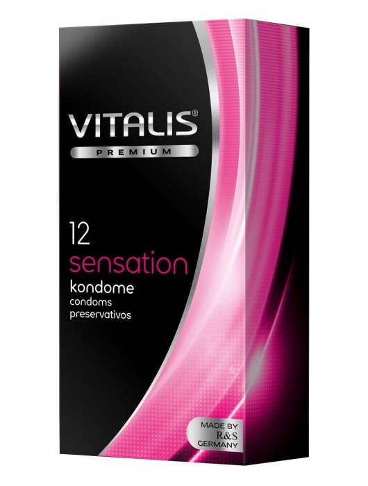 Презервативы VITALIS PREMIUM sensation с пупырышками и кольцами - 12 шт. - Vitalis - купить с доставкой в Саранске