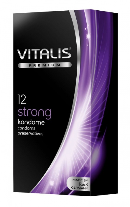 Презервативы с утолщённой стенкой VITALIS PREMIUM strong - 12 шт. - Vitalis - купить с доставкой в Саранске