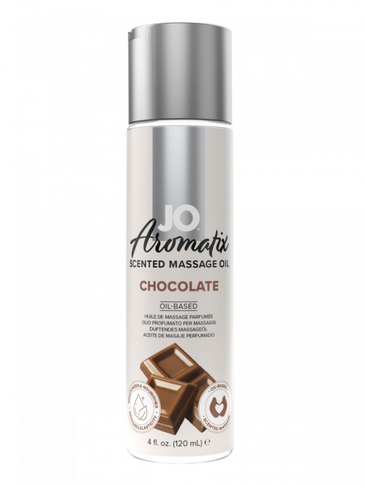 Массажное масло JO Aromatix Massage Oil Chocolate с ароматом шоколада - 120 мл. - System JO - купить с доставкой в Саранске