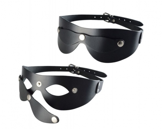 Черная кожаная маска  Новичок - Sitabella - купить с доставкой в Саранске