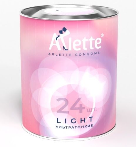 Ультратонкие презервативы Arlette Light - 24 шт. - Arlette - купить с доставкой в Саранске