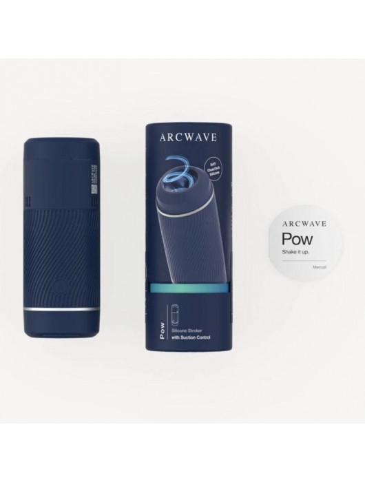 Синий мастурбатор с контролем всасывания Arcwave Pow Stroker - Arcwave - в Саранске купить с доставкой
